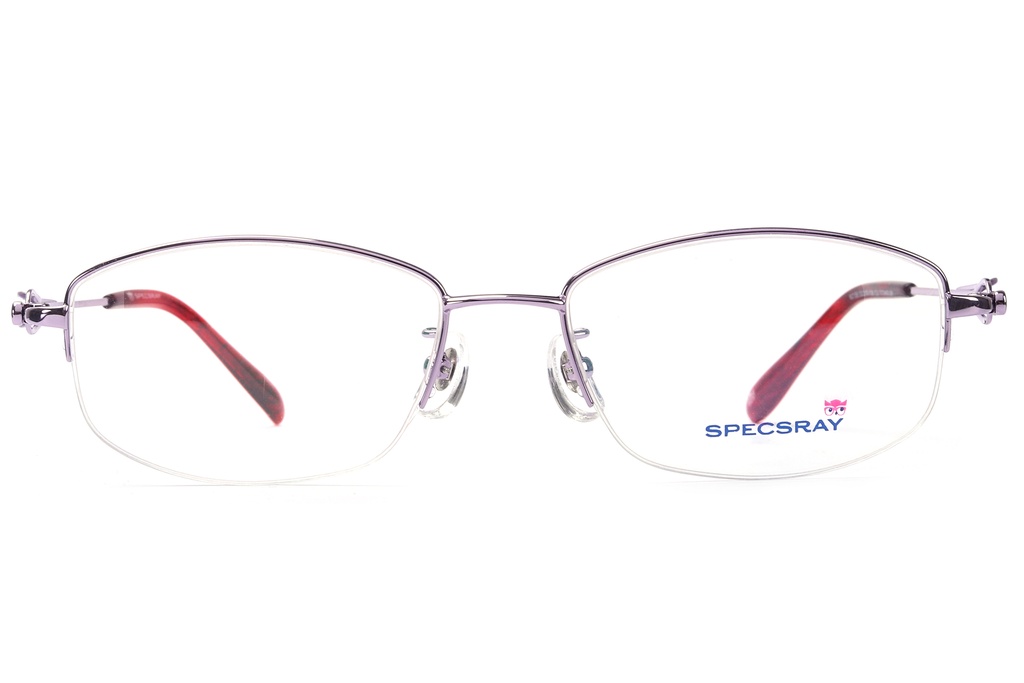 SpecsRay Half Rim Titanium Oval