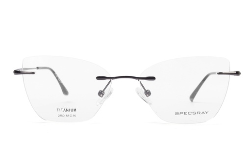 SpecsRay Rim Less Titanium Cateye (Grey) [2850] [3056]